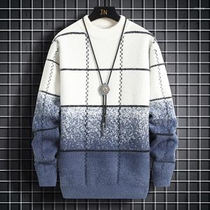 Maglioni maschili invernali invernali di alta qualità in cashmere mashire curiosini aderente platleneck maschio pullover maschile