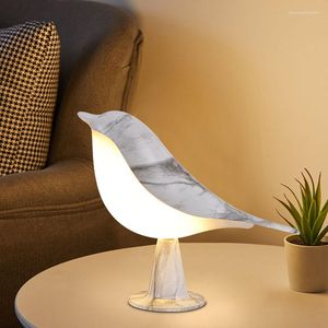 Lampy stołowe Ptak aromat LED dotyk Dykrowanie światła ambientu do sypialni Lampa dekoracyjna Lampa Kreatywne nocne światła nocne