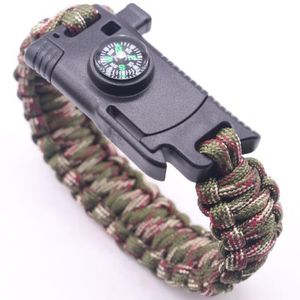 Outdoor Camping Überleben Armband Multifunktions Notfall selbstrettung Armbänder multifunktions Escape Regenschirm Seil männer Armband kits