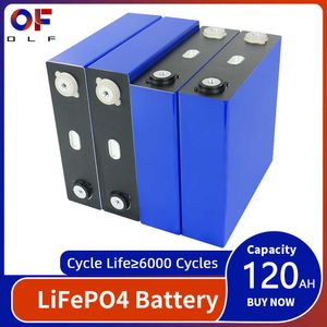 3.2V 120Ah Rechargeable Lifepo4 Solar Battery DIY 12V 24V 48V Boat Golf Cart RV Forklift Home Lithium Iron Phosphate Cell