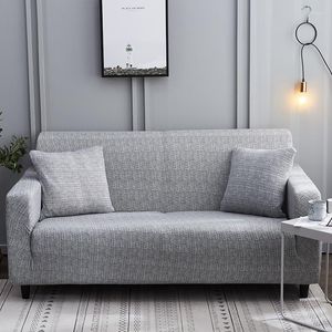 Stol täcker Universal Corner Elastic Sofa Stretch Slipcovers Polyester All-Inclusive Cushion Handduk 1/2/3/4-sits