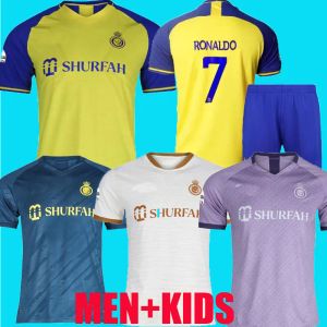 22 23 Al Nassr FC soccer Jerseys Ronaldo 2022 2023 22 23 CR7 Gonzalo Martinez Talisca Ghislain Vincent Aboubakar men kids kit Football shiirt Al-Nassr