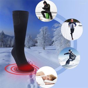 Men's Socks Winter Outdoor Activities Warm Long Electric Battery Heated Feet Heater Ski Fishing Foot Shoe Boot Heating Sock