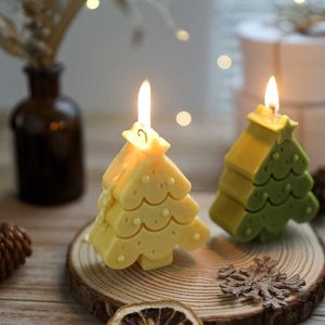 Kawaii Albero di Natale profumato Decorazione creativa per la casa Candela fatta a mano in cera di soia In stile Puntelli per foto Regali di compleanno
