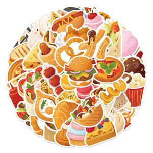 60PCS Mixed Skateboard Stickers Cartoon Bread Food For Car Laptop Ipad Bicycle Motorcycle Helmet PS4 Phone Kids Toys DIY Decals Pvc Water Bottle Suitcase Decor