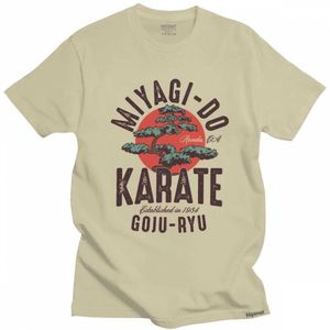 Мужские футболки Vintage Miyagi Do Inspired Karate Kid T Shirt Мужчины Хлопок Кобра Кай Футболка Японский кунг-фу Футболки с коротким рукавом Модная футболка T230103