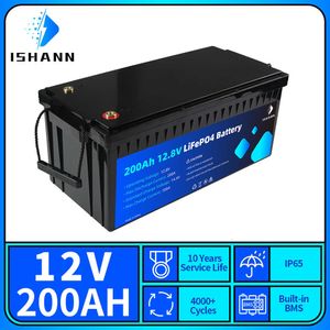 LiFePO4 Battery 12V 50AH 24V 100AH 200AH Lithium Iron Phosphate Pack Built-in BMS 4000 Cycles For Solar Power System RV Golf Car