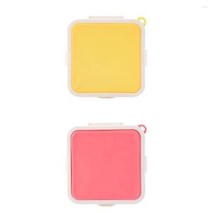 Dinnerware Sets Sandwich Lunch Box Insulation Fresh Keep Snack Breakfast Bento Silicone Microwave Oven Boxes Outdoor Picnic