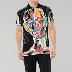 Мужские Polos High Art Sense Print Sublimation Подготовленные мужские рубашки Polo Рубашка на заказ