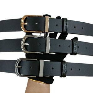 Herrkvinnor bälten Rotary Needle Buckle Leather Double-Sided Belt Fashionable Business Jeans Belt Flera stilar Bredd 3,5 cm