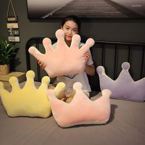 Pillow Decorative Crown Plush Stuffed Soft Pillows Pink Yellow For Girs Bedroom Decor Gifts Nursery Home Room Decorations