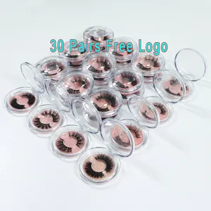 3D Mink Eye Lashes Natuurlijke Lash Extensions Kunstmatige valse wimpers voor make -upvrij logo