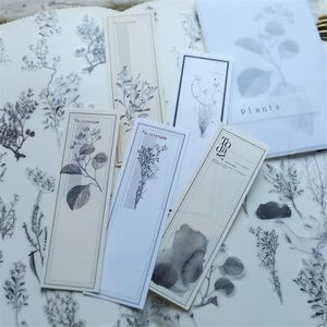 Presentförpackning 55st Sentiment Frase Sticker Junk Journal Vintage Stickers Po Ink Poetry Plant Sulfate Scrapbooking Material