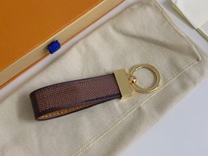 Corrente de chave de moda de luxo, corrente de couro feita à mão, bolsa masculina e feminina, acessórios pendentes