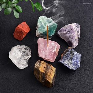 Candle Holders Crystal Stone Incense Stick Holder Natural Healing Gemstone Tray For Home Bedroom Office Decoration Gift Supplies