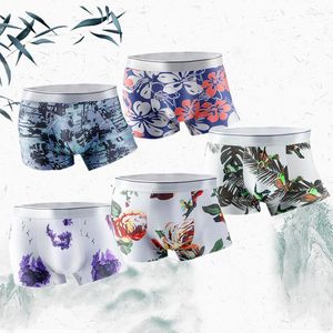 Mutande 2023 Ice Silk 8PCS Set intimo uomo Pantaloni boxer rinfrescanti e comodi