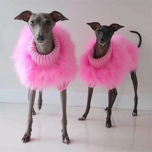 Evcil hayvanlar peluş sweater tişörtlü köpek giyim moda evcil örgü kazaklar yumuşak sıcak köpekler sweatshirt iki renk