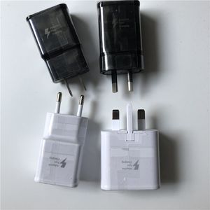 100 st /parti adaptiv snabb laddning av USB -vägg snabb laddare full 5v 2A -adapter US EU -kontakt för Samsung Galaxy S20 S10 S9 S8 S6