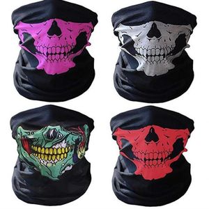 Balaclava Skull Half Face Mask Magic Scarf Headscarf Sömlös Cykel Skyddande hals varmare utomhus Taktisk växel Ridning Dykmasker för män Kvinnor