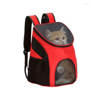 Capas de assento de carro de cachorro Backpack Backpack dobrável gato pacote ao ar livre pacote portátil zíper por portátil Pet Out Breath