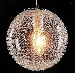 Chandeliers Modern Large Long Stair E14 Round Ball 10 Lights Lustres De Teto Glass Globle Pendant Lamps Light Fixture Luminaire