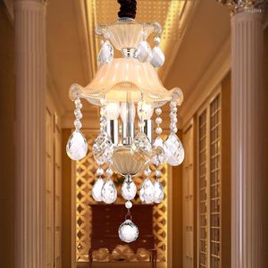 Pendelleuchten Kristallleuchten Europäischen Stil Lampe High-End-Luxus Restaurant Gang Veranda Licht Eingang LU80494