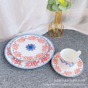 Учебные посуды наборы европейской стейк-керамической тарелки на основе.