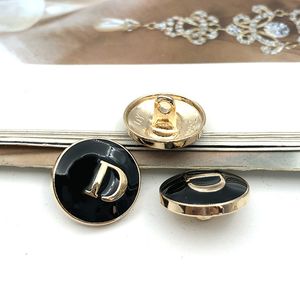 Metal Round Letter Diy Sewing Buttons for Shirt Sweater Cardigan Clothing Button 15/17mm