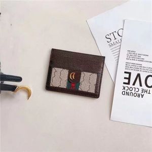 2021 Designer Credit ID Card Holder Purse Luxury Slim Sheepskin Leather Wallet Money Bags Big Plaid Cardholder Case for Men Women 273S