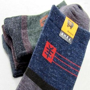 Meias masculinas 5 pares/lote de lã Meias de algodão Socksmith Male Novelty Footwear Crew