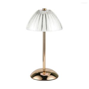 Bordslampor xingneng led restaurang akryl kristallljus USB uppladdningsbar diamantlampa Touch Dimning Nordic Desk Decor El Bedside