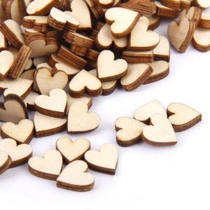 Dekorativa figurer -Linden Wood Blank Peach Heart Ornament för DIY 10mm 200 st.