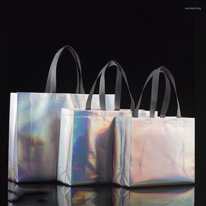 ギフトラップ5 PCS Dazzle Laser Classe Package Package Small Business Shoes Gifts Bags