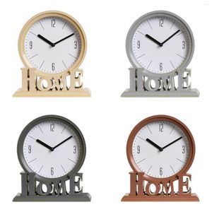 Bordklockor Vintage Style Desk Clock Battery Operated for Hallway Decoration Farmhouse