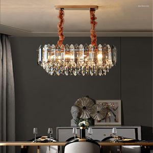 Chandeliers Luxury Ceiling 2023 Trend Crystal Hanging Lamps Led Light Fixture Lustres Para Sala De Janta