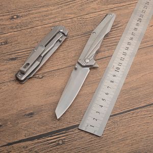 1Pcs G2301 KS1368 Assisted Flipper Folding Knife 8Cr13Mov Stone Wash Blade Stainless Steel Handle Outdoor EDC Pocket Knives With Retail Box