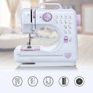 Hush￥llssymaskin ￖvrigt hemtextil 505a Mini Manual Electric Full-Automatic Multi-Function Lockstitch Electral Pedal Portable Keyhole Lock Sew Equipment