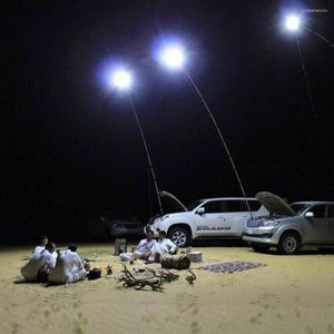Utomhusstyling 12V Flip Cob Led Lantern Camping Lamp Light Night Fishing Road Trip med RF Controller