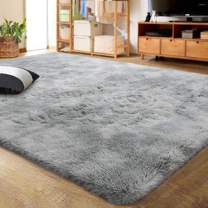 Carpets LOCHAS Plush Carpet For Christmas Decoration Home Large Area Rug Fluffy Living Room Hairy Rugs Bedroom Mats
