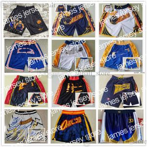 Basketball Shorts 2022 GoldenState''Warriors''Man Basketball Shorts With Pockets Zipper Sweatpants Training Pants The Finals Stephen Curry 30