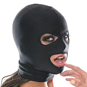Sex-Spandex-Blindfold-Face-Full-Maske-Spandex-Mund-Opening-Headgear-Stil Fetisch sexy Spielzeug Kopfbedeckung Cosplay Ostern290d