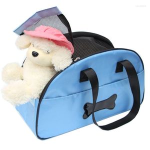 Coprisedili per auto per cani Pet Fashion Solid Mesh Borsa portatile Borsa da viaggio traspirante per esterni Borse per cani di piccola taglia Gatti PB756