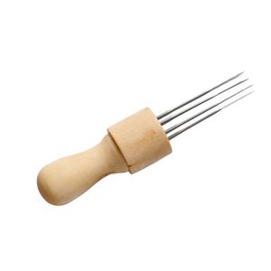 Factory Craft Tools Felting Needle with Eight Needles Tool Craft Wool Felt Stitch Punch Solid Wood Handle RRA948