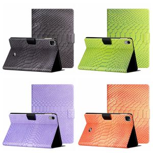 Luxuriöse Kroko-Leder-Geldbörsen-Hüllen für Ipad Mini 6 5 4 3 2 1 Mini6, modische Schlangen-Krokodil-PU-Kredit-ID-Kartensteckplatz, Flip-Cover-Halter, Buch-Tablet-Ständer, Beutel, Geldbörse