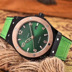 Mens Watch Luxury Watches With Calendar Leather Strap Top Brand Mechanical Wristwatch for men High Quality245S