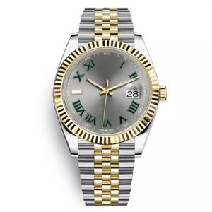 Top Brand Luxury Watch Datejust 41 -мм автоматические механические наручные часы Двухцветный юбилейный браслет спортивные мужские часы короны на S2830