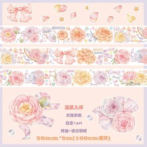 Gift Wrap Gentle Penoy Special Oil PET Washi Tapes Journal Masking Tape Adhesive DIY Scrapbooking Decoration Stickers