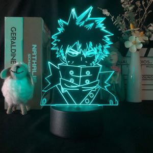 My Hero Academia Night Light LED Acrylic 3D Lava Lamp Katsuki Bakugo Figure Kids Room Anime Nightlight Bluetooth Base Fans Gift2879