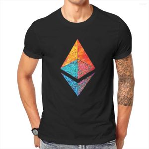 Men's T Shirts Men Caustic Acid ETH Crypto Etherium Blockchain Btc Novelty T-shirts