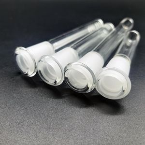 Partihandel Glasdedstammdiffusor med 6 snitt Hookah Pipe Flush Top Female Reducer Adapter lo Pro Diffused Down Stem for Glass Beaker Bong